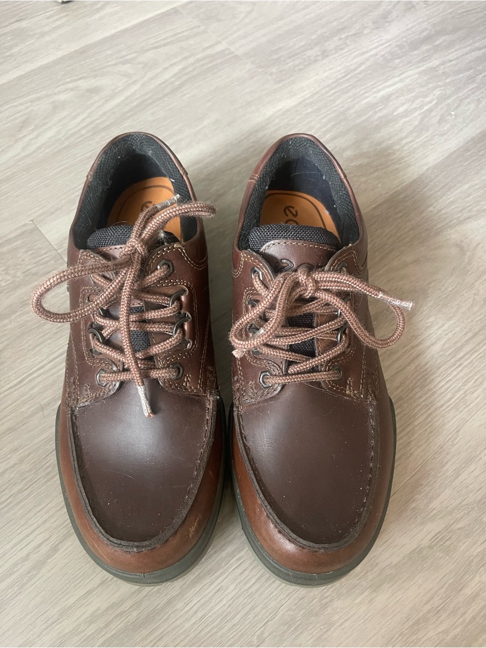 ECCO Track Brown Leather Gore-Tex Shoes